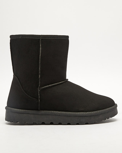 Isolierte Damen-Schneestiefel aus Öko-Wildleder in Schwarz Xetik - Footwear