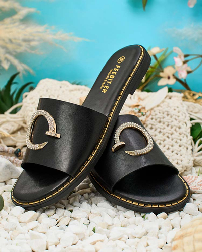 Royalfashion Omerta Damen Flip-Flops mit flacher Sohle