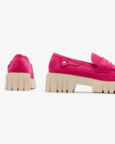 OUTLET Royalfashion Eco Wildleder fuchsia Mokassins für Damen Siherta