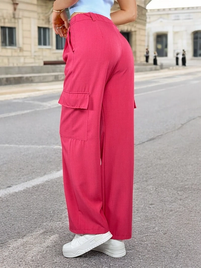 Royalfashion Weite Damenhose mit Taschen