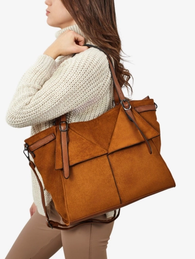Damen Shopper Handtasche Daville aus Öko-Wildleder