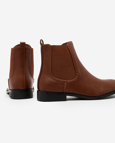 Royalfashion Schwarze Damenstiefel a'la sztyblety mit Verzierungen Ederte