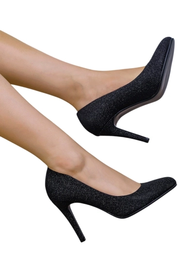 Royalfashion Damen Glitzer-Pumps Shinles