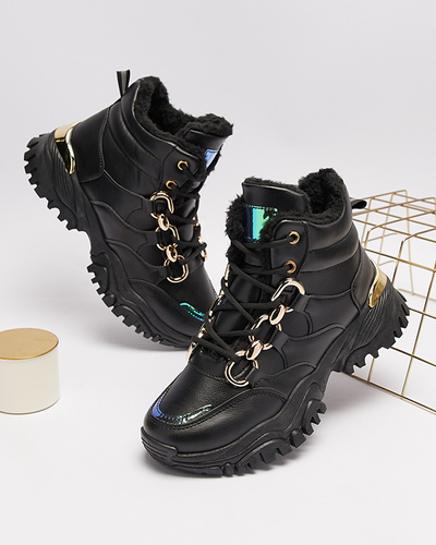 Schwarze isolierte Damen-Sportschuhe Nepolle- Footwear