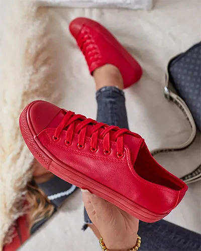 Royalfashion Damen Sneaker aus Öko-Leder Navette