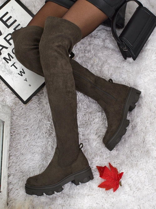 Жіночі ботфорти з еко-замші Maelin