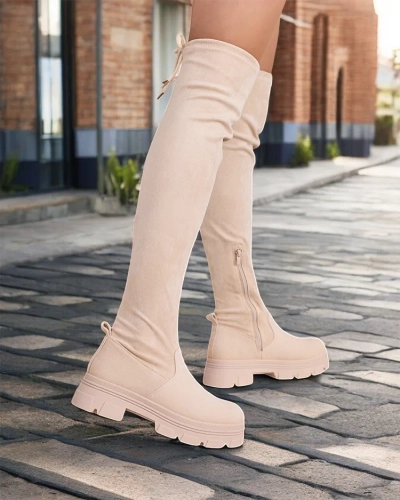 Royalfashion Damen Overknee-Stiefel Aniaf