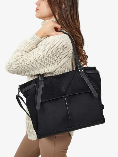 Damen Shopper Handtasche Daville aus Öko-Wildleder