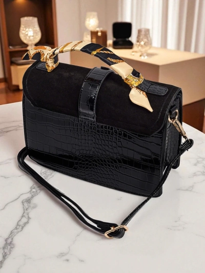 Lackierte kleine Damenhandtasche aus Öko-Leder Velar Nook