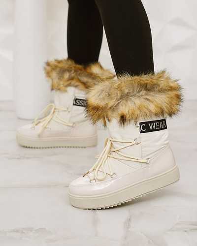 Royalfashion Schlupfstiefel a'la Schneestiefel für Damen GMILLO