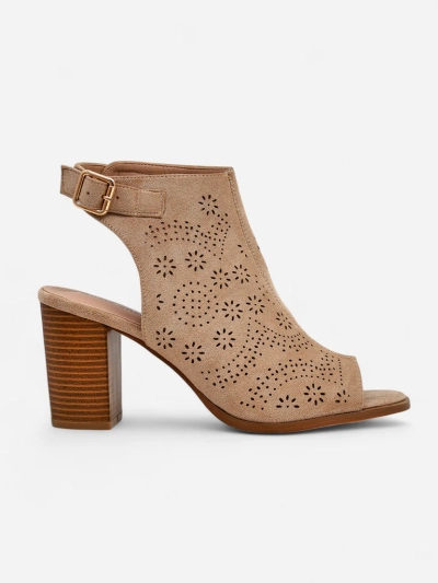 Royalfashion Damen-Cut-out-Blockabsatz-Sandalen Abetle