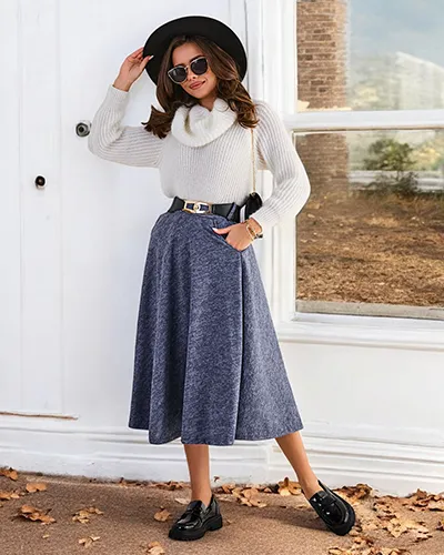 Royalfashion Damen-Midirock