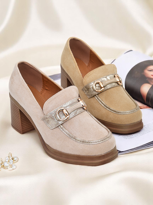 Royalfashion Жіночі лофери на широкому каблуці Apareus