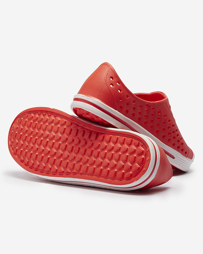 Rote durchbrochene Kinder-Sneakers aus Gummi Jiteri - Footwear