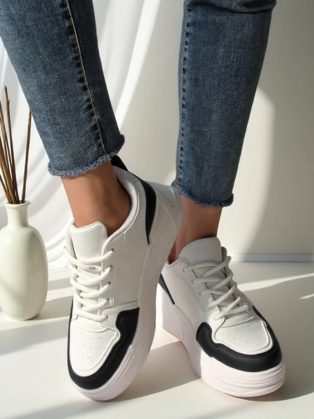 Royalfashion Damen Sneaker mit Glitzer Samoles