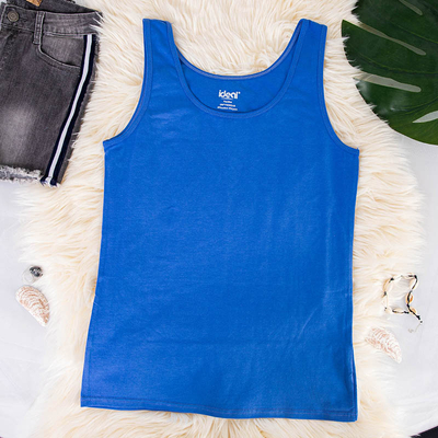 Blaues Damen-Tanktop - Kleidung