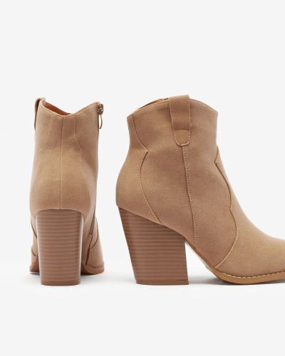 Royalfashion Beige Damenstiefel Diva Charms