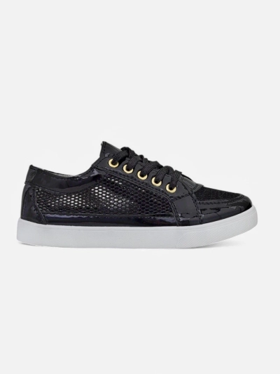Royalfashion Patent Damen Sneaker aus ökologischem Leder Azzuros