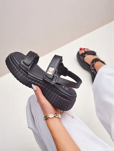 Royalfashion Damen-Sandalen mit dicker Sohle Aganda
