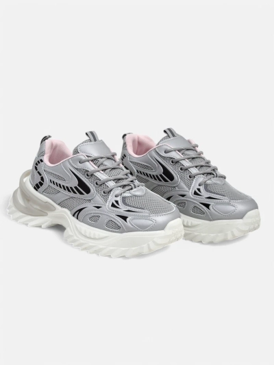 Royalfashion Damen sporty Sneakers auf einer dickeren Sohle Annete