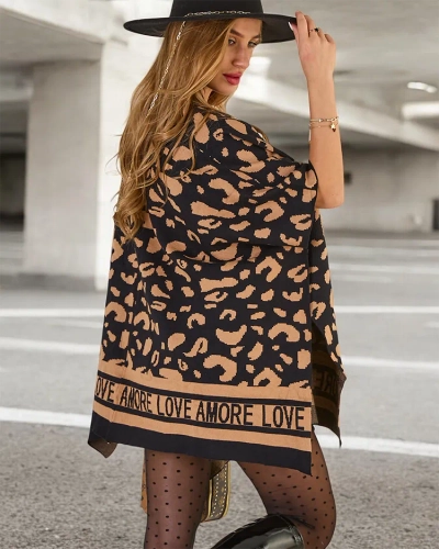 Royalfashion Damen Druck Poncho