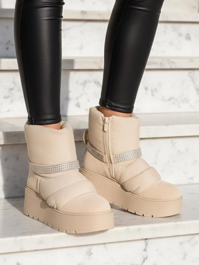 Royalfashion Damen Keilabsatz Schneestiefel Renosi