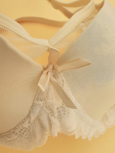 Royalfashion Damen gepolsterter Bh mit Netz