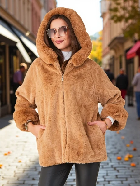 Royalfashion Damen Kunstpelzjacke