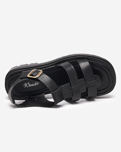 Gladiator-Sandalen für Damen in Schwarz Raef - Footwear