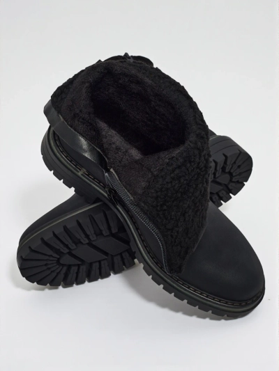 Höhere Damenstiefeletten aus Öko-Wildleder Liora