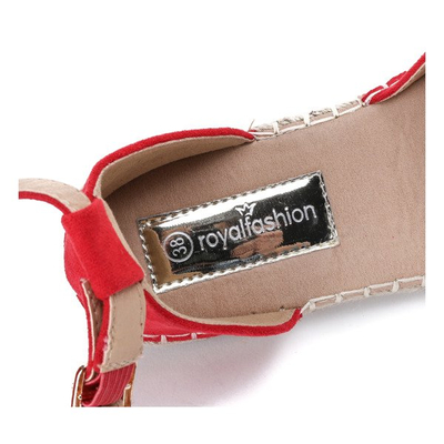 Rote Espadrilles mit Royal-Schnitt - Schuhe