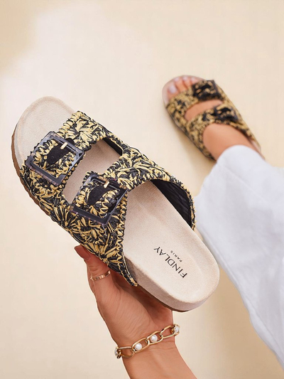 Royalfashion Damensandalen mit Schnallen Samorra