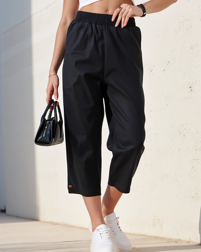 Royalfashion Damen gerade Stoffhose 7/8