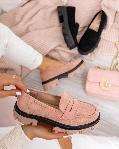 OUTLET Чорні жіночі еко-замшеві туфлі Visavi - Взуття