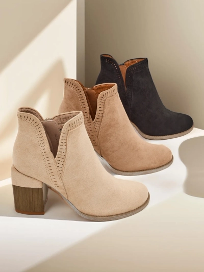 Royalfashion Damen Stiefeletten mit Absatz Vettot