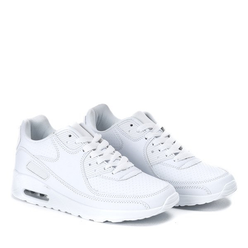 Біле спортивне взуття з шкірозамінника Shenia - Взуття 1