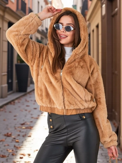 Royalfashion Damen Kunstpelzjacke