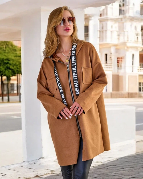 Жіноча куртка Royalfashion до коліна