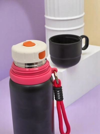 Royalfashion Thermobecher mit Becher Happy Smile