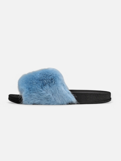 Frauen kastanienbraune Hausschuhe mit Pelz Nonna-Schuhe