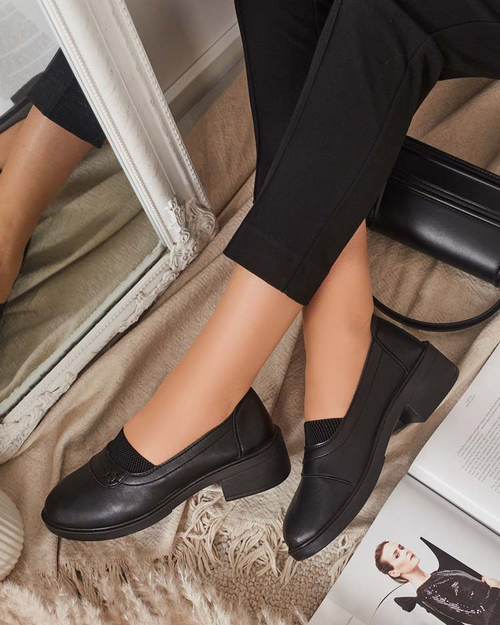 Чорні жіночі мокасини Nasannae - Взуття