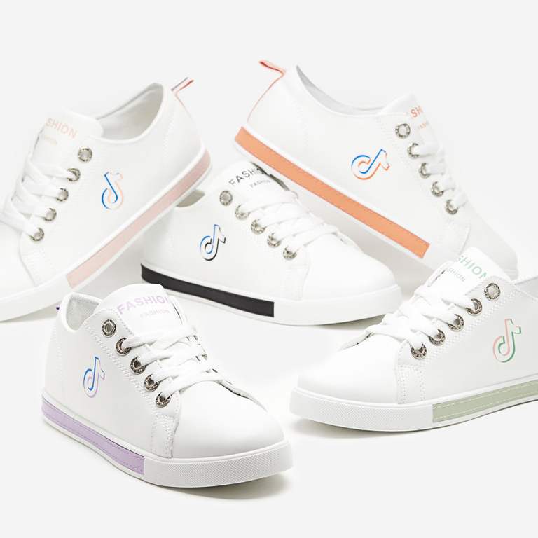 Weiß-lila Damen-Sneaker Tictoa - Footwear