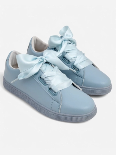 Royalfashion Damen Sneakers aus ökologischem Leder mit dekorativen Schnürsenkeln Etti