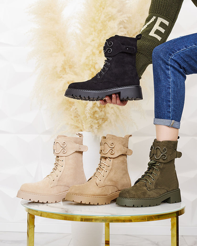 Royalfashion Damen Baggerstiefel Regerre