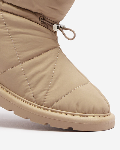 Hellbraune Damen Isolierte Stiefel a'la Schneestiefel Kaliolen - Footwear