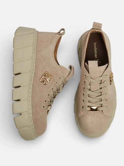 Sportliche Damen-Sneakers aus Naturleder Renos