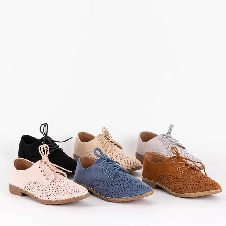 Blaue Schnürschuhe für Damen Soberin - Schuhe