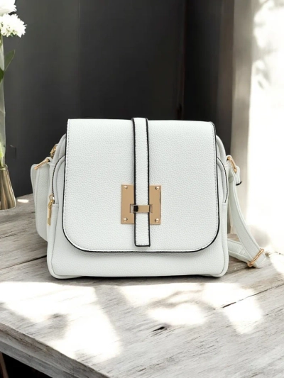 Royalfashion Vielseitige quadratische Tasche aus ökologischem Leder