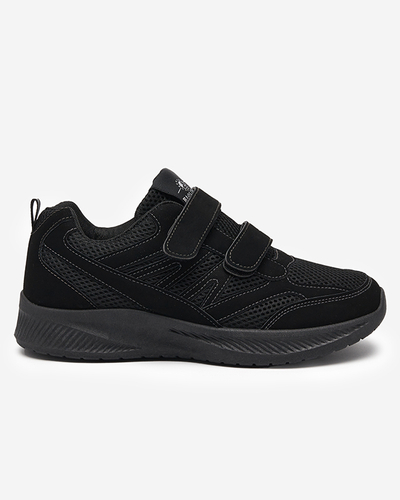 Schwarze Beniros-Schuhe mit Klettverschluss für Herren - Schuhe