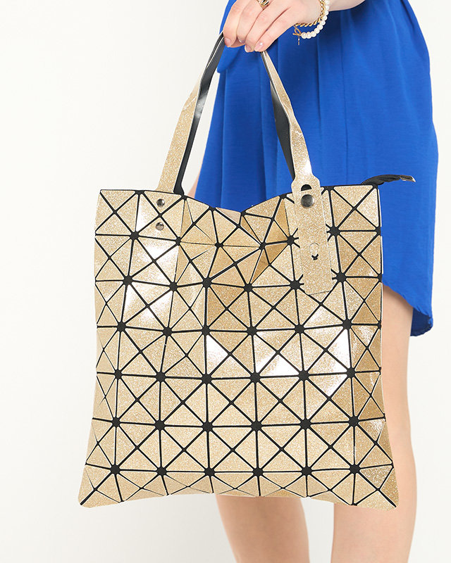 Goldene Damen-Brokathandtasche - Handtaschen